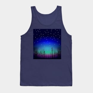 Starry Nights with Aurora Tank Top